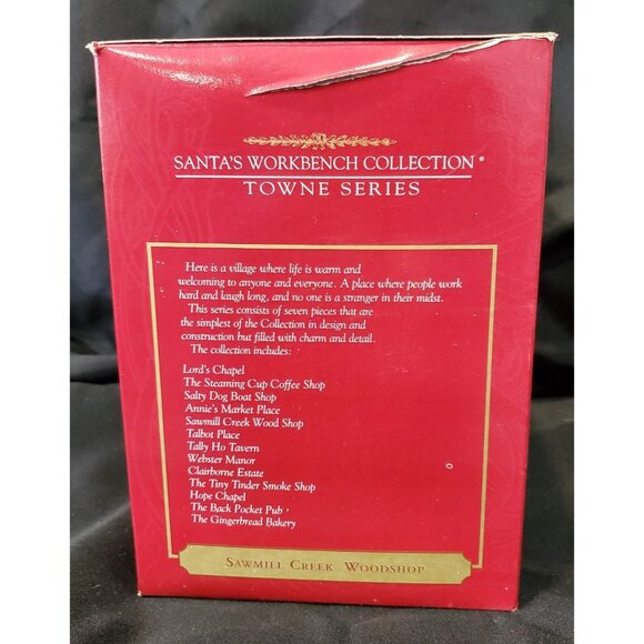 Santa Workbench SAWMILL CREEK WOODSHOP Christmas Village building wood shop mill - Picture 8 of 8